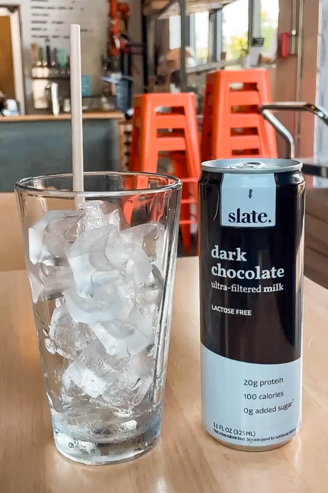 Slate Milk … great as a breakfast boost, protein snack, post workout  recovery or a late-night treat. — Katie Tansey